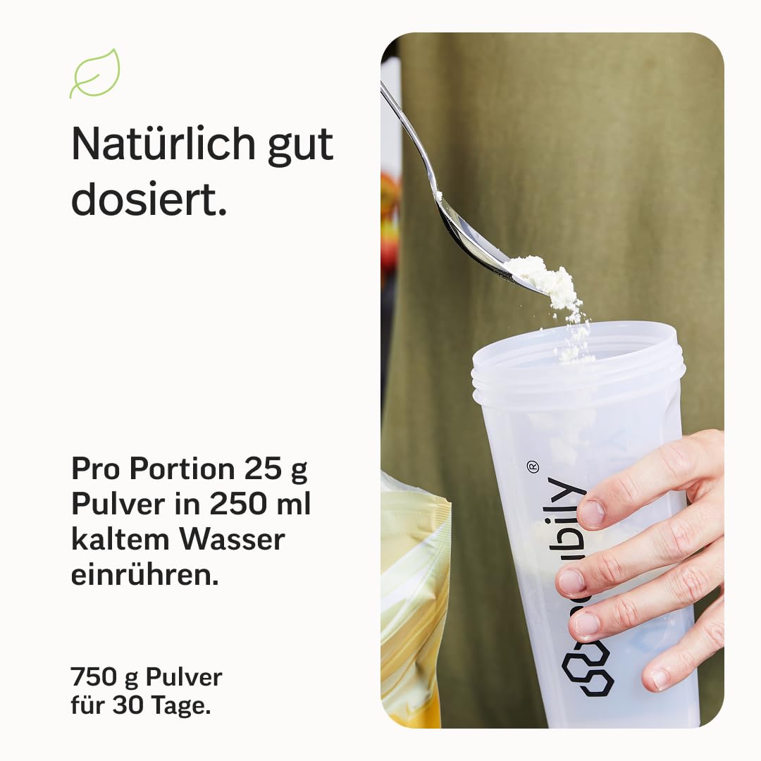 edubily® Whey Protein Isolat - Laktosefrei - Sehr gut lösliches Eiweißpulver ohne Kohlenhydrate & Zucker - Aus irischer Weidehaltung (750 g, Neutral) 7