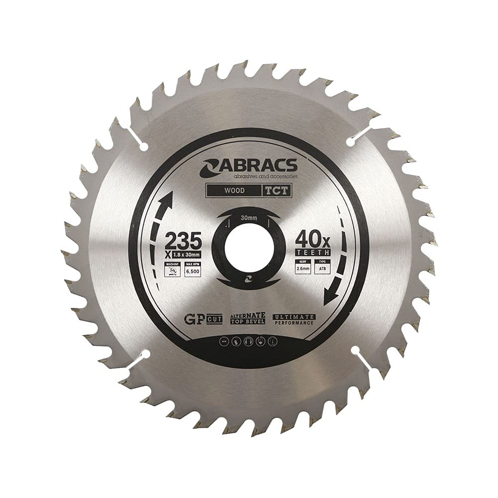 Abracs TCT18448 TCT Blade - 184mm x 30mm x 48T - Wood - Pack contains 1 piece