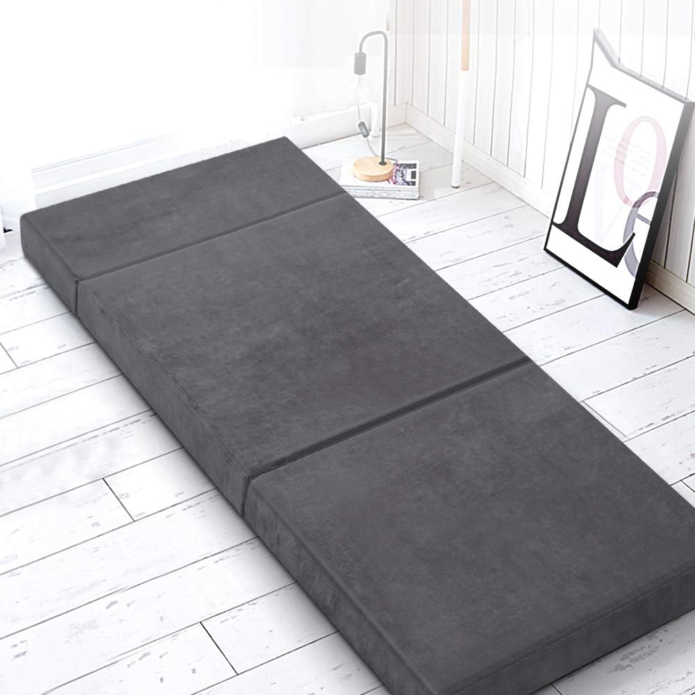 Giselle Bedding 12cm TriFold Portable Foam Mattress or Floor Mat