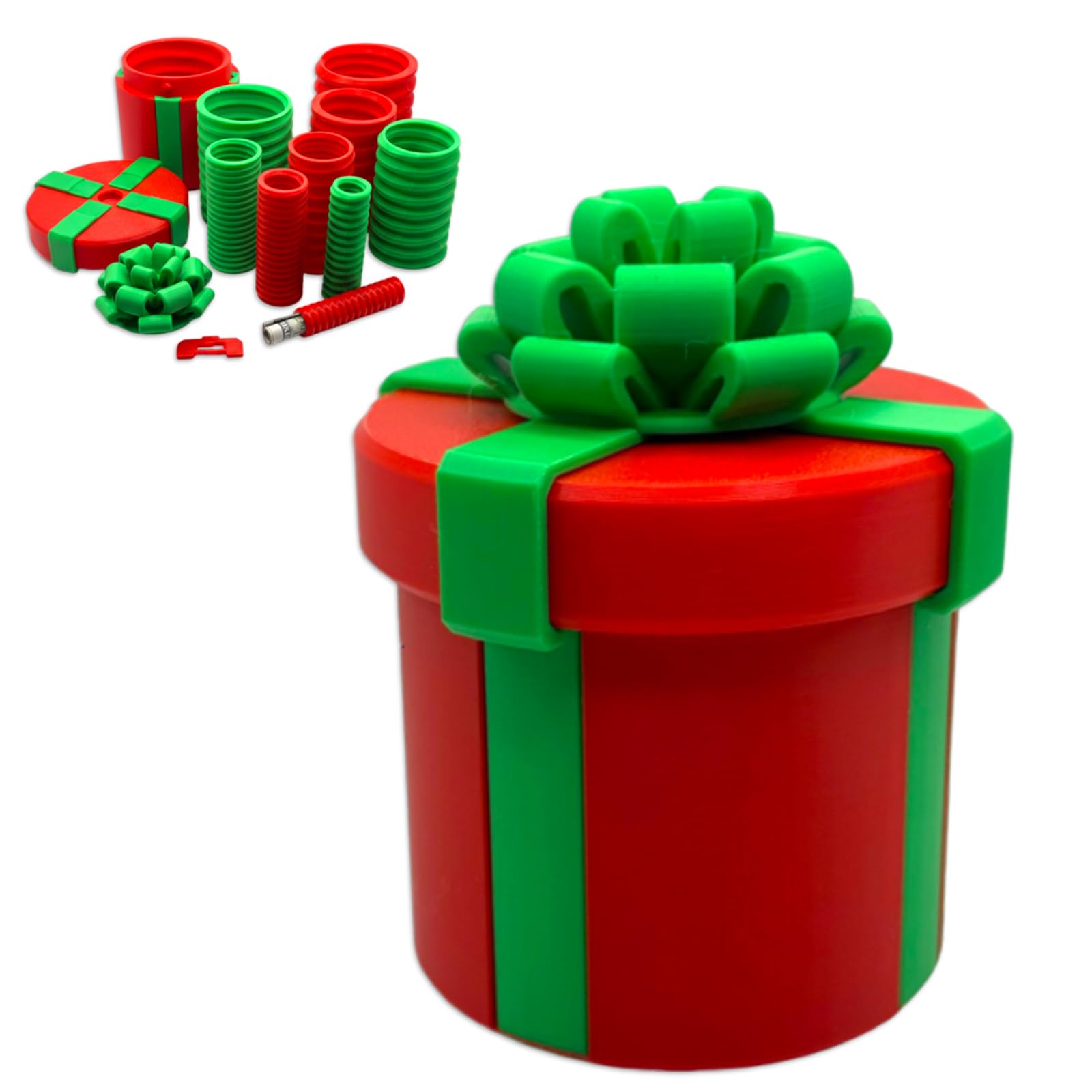 Photo 1 of 10-Layer Annoying Nesting Gift Box - 3.9inch Annoying Gift Box, Reusable Screw-Together Prank Box, Money Puzzle Box for Cash Gifts, Prank Gift Packaging for Birthday, Christmas & Fun Party Game