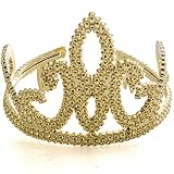 Gold Tiara Crown - Homecoming Queen Crown - Crown and Tiara - Queen Tiara by Funny Party Hats