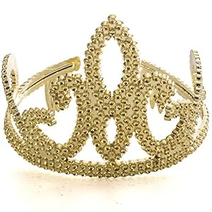 Gold Tiara Crown - Homecoming Queen Crown - Crown and Tiara - Queen Tiara by Funny Party Hats