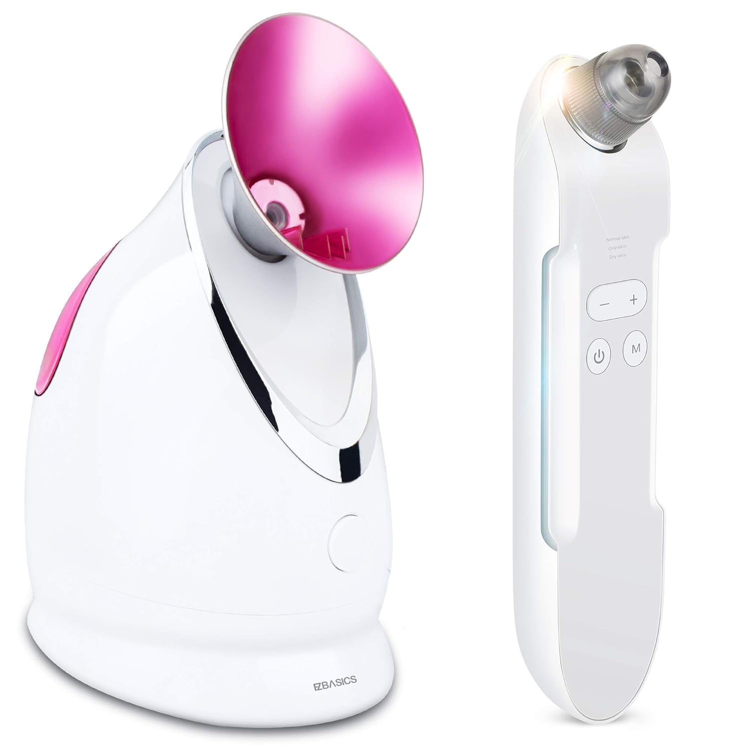 EZBASICS Facial Steamer Bundled with Blackhead Remover Beauty