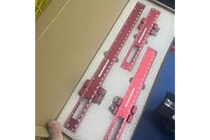 3pcs Carpenter's Ruler, 6/8/12 Inch Precision Pocket Ruler with Stopper, Aluminum Metal Ruler, Metric and Imperial Measuremen