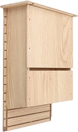 HERCHR Bat House Outdoor Wooden Shelter Nesting Box Easy Hang 11x7.5x3.3in view 9