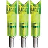 Lumenok Gold Tip Crescent Bolt End (3-Pack), Green