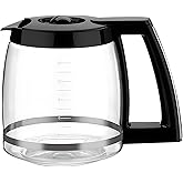 12-Cup Glass Carafe Replacement for Cuisinart Coffee Maker Models DCC-1200, DCC-1100BK, DCC-2650, CHW-12, CHW-12P1, DGB-550BK, DGB-550BK1, DGB-625BC, DGB-700BC, and SS-12 | Part# DCC-1200PRC