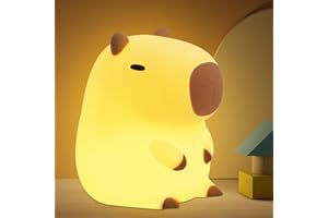OkiyiD Capybara Night Lamp, Capybara for Loved Ones and Friends, Capybara Light Gift, ABS+SIL, Touch Control, Portable Rechargeable Dimmable, Best Choice for Gift Giving (Capybara)