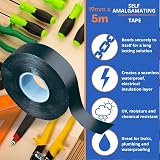 Gocableties Self Amalgamating Tape 19mm x 5m Black Waterproof view 5