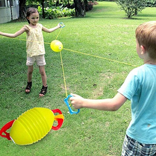 Lanlan 1Pcs Zoom Sliding Ball Zip Ball Game Bilateral Coordination Toy Ball Slider Fitness Game for Family Random Color - Thumbnail 3