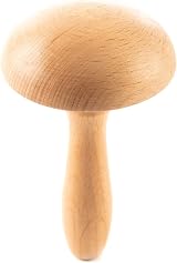 The Quilted Bear Darning Mushroom - Smooth Wooden Darner with Strong Handle view 4
