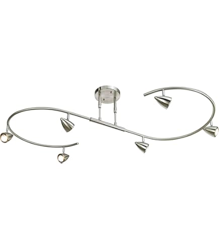 Pro Track Jenna 3-Head LED Ceiling Track Light Fixture Kit