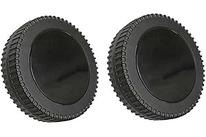6-Inch Grill Replacement Wheels for Backyard BBQ Grills, Plastic Construction, Installation, 2-Piece Set Compatible with Mult