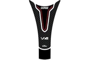 Resin Bike Motorcycle 3D Stickers Compatible with Ducati Panigale V4 and V4S 2018-2022. Tank Protector Protection from Impact and Scratches. Resin Sticker - Made in Italy