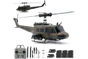 rcxperts 1/48 Scale RC ERA C032 6CH Flybarless RC Helicopter with Optical Flow Positioning, Hand-Painted Limited Edition, Rea