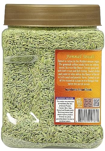 Rani Brand Whole Fennel Seeds (Saunf) – 1lb (454g) Jar | Authentic Indian Spice