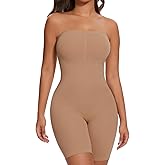SHAPERIN Strapless Shapewear Bodysuit for Women Tummy Control Full Body Shaper with Removable Straps