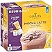 Gevalia Mocha Latte Espresso K-Cup Coffee Pods & Froth Packets (36 Pods And Froth Packets), 9 Count (Pack of 4)