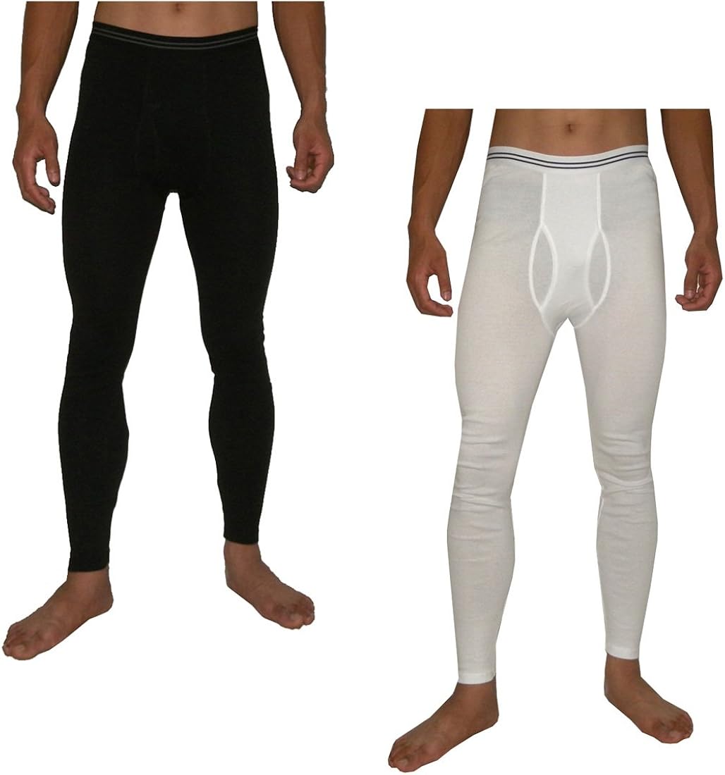 Livergy (Pack of 2) Mens Functional Open Fly Winter Long Johns