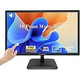 Touchscreen Computer Monitor 21.5 Inch FHD 1920x1080P, Built-in Speakers, VESA Supports, 10-Points Touch Screen PC Display wi