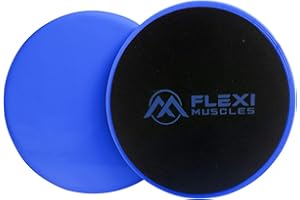 Flexi Muscles Core Sliders Dual Sided Sliding Discs for Use on All Floors. Our Core Sliders are ideal for Abs exercises, Yoga, Pilates and Home Workouts.
