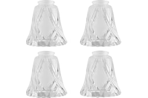 Dysmio Ceiling Fan Light Covers, Frosted Shade Ceiling Fan Globes Replacement Glass Light Fixture Replacement Glass, Lighting Replacement Shade Height: 5.25", Depth: 5", Width: 4.9" Fitter Size 2.25"