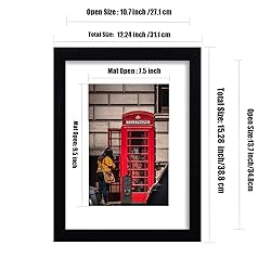 PWTAKO 11x14 Picture Frame Set of 6, Display