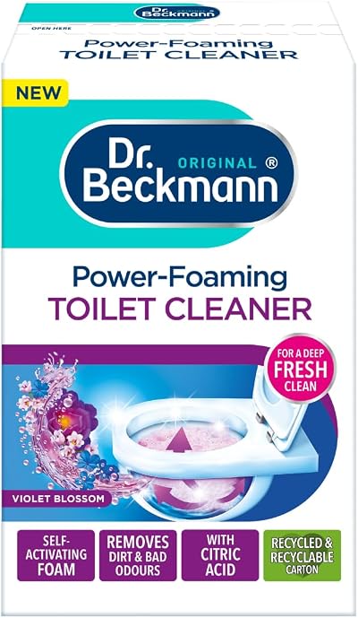 Dr. Beckmann Power-Foaming Toilet Cleaner Violet Blossom 3 x 100g