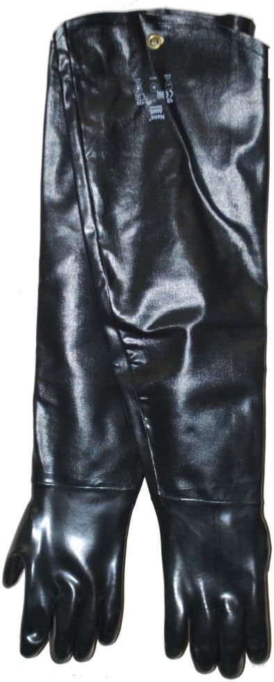 Ansell 9-430/212471 Neoprene Black Shoulder Length Gloves - Pair