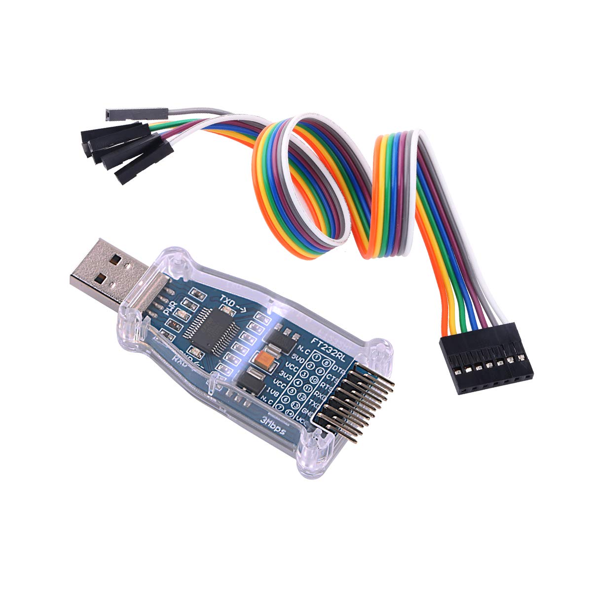 Green-utech USB TTL UART 5v 3v3 3.3v 1v8 1.8v Adapter Connector Converter FT232RL Chip Inside