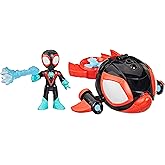 Marvel Spidey and his Amazing Friends Water-Webs Spin Dolphin, 3-Inch (7.6 CM) Toy Submarine & Action Figure, Super Hero Water Toys, Kids Ages 3+