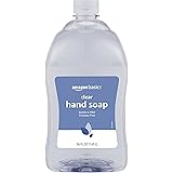 Amazon Basics Gentle & Mild Clear Liquid Hand Soap Refill, Triclosan-free, 56 Fluid Ounces, 1-Pack (Previously Solimo)