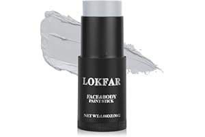 DATANSUN Light Gray Face Paint, Cream-based Body Paint Stick【Larger Capacity】【High Pigment】【Long Lasting】Professional Paint Makeup Product For Halloween/Masquerade/Cosplay/Movie Makeup, 1.06 Oz/30g