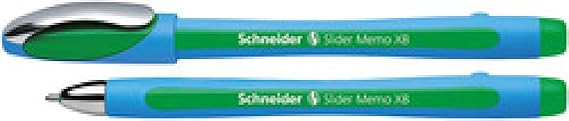 Kugelschreiber Slider Memo XB grün, Visco Glide(Liefermenge=2)