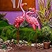 YOUKI Metal Pink Flamingos Yard Ornaments,Flamingo Lawn Ornaments Great Christmas Decor Outdoor Gift Present Idea,Garden Statue 22.8-Inch…