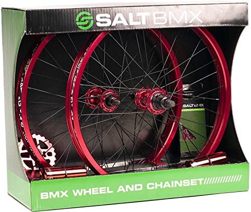 Salt Valon BMX Wheel/Chain Set (Purple)
