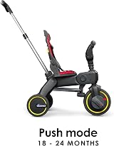DOONA Liki Baby Trike S1 Flame Red Foldable 4 in 1 Toddler Tricycle view 4