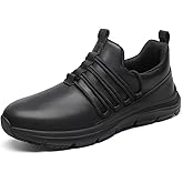 VikoViren Non Slip Work Shoes for Men Restaurant or Food Service Sneakers Breathable Lightweight Water Resistant Walking Shoes Chef Kitchen Footwear