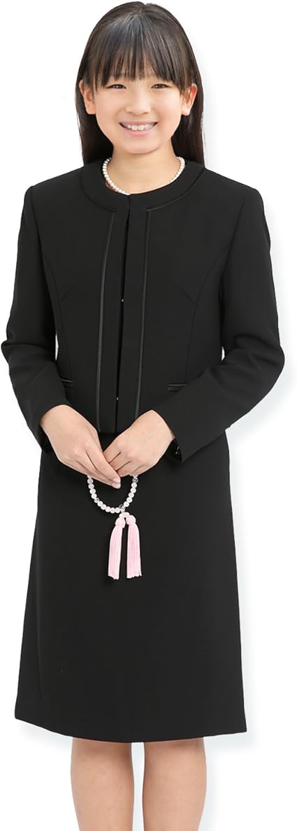 Amazon ニナーズ Nina S ブラックフォーマル キッズ 喪服 礼服 子供 女児 女の子 ワンピース スーツ 黒 法事 Bs 903kid 160cm フォーマル 通販