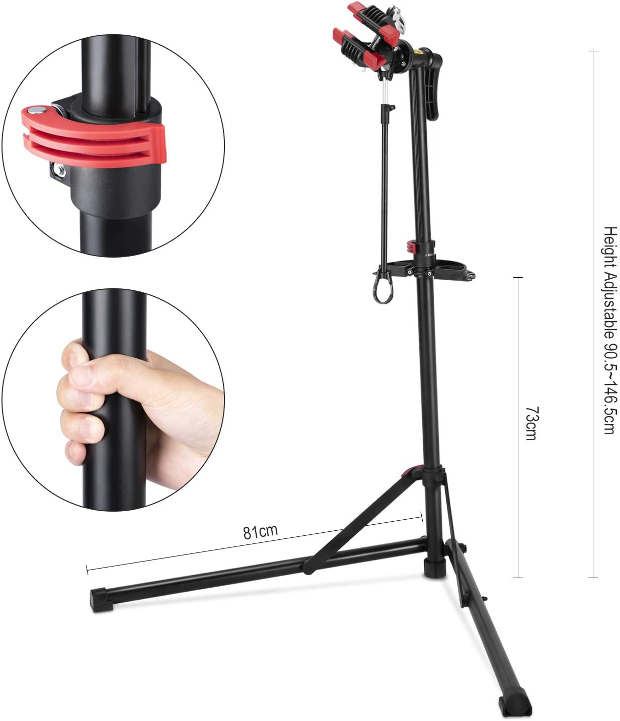 Bike Repair Stand -Shop Home Bicycle Mechanic Maintenance Rack- Welded Head Height Adjustable (CX-C10) : Sports & Outdoors