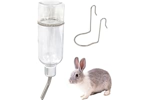 Semetall Pet Water Bottle 350ml/11.8oz No Drip Hanging Automatic Water Feeder for Birds,Hamster,Guinea Pigs,Chinchilla,Parrot and Other Small Animals