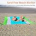 Beach Blanket Mat – Sand Free Huge Ground Cover 9′ x 10′ for 7 Adults – Travel Friendly Sand Proof Picnic Mat for Travel, Camping, Hiking and Music Festivals – Soft Quick Drying Heat Resistant Nylonthumb 4