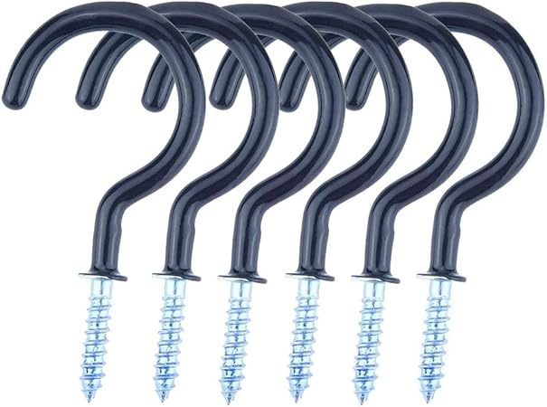 Amazon Com Leline S Plant Hook 6pcs Cup Hooks 2in Vinyl Coated
