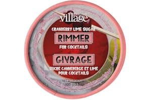 Gourmet du Village Rim Trim Cranberry Lime Sugar Canister