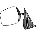 Dependable Direct Driver Side Left Side View Mirror for 1988-2000 C/K 1500 Chevy GMC Truck Suburban Tahoe with Chrome Cover -