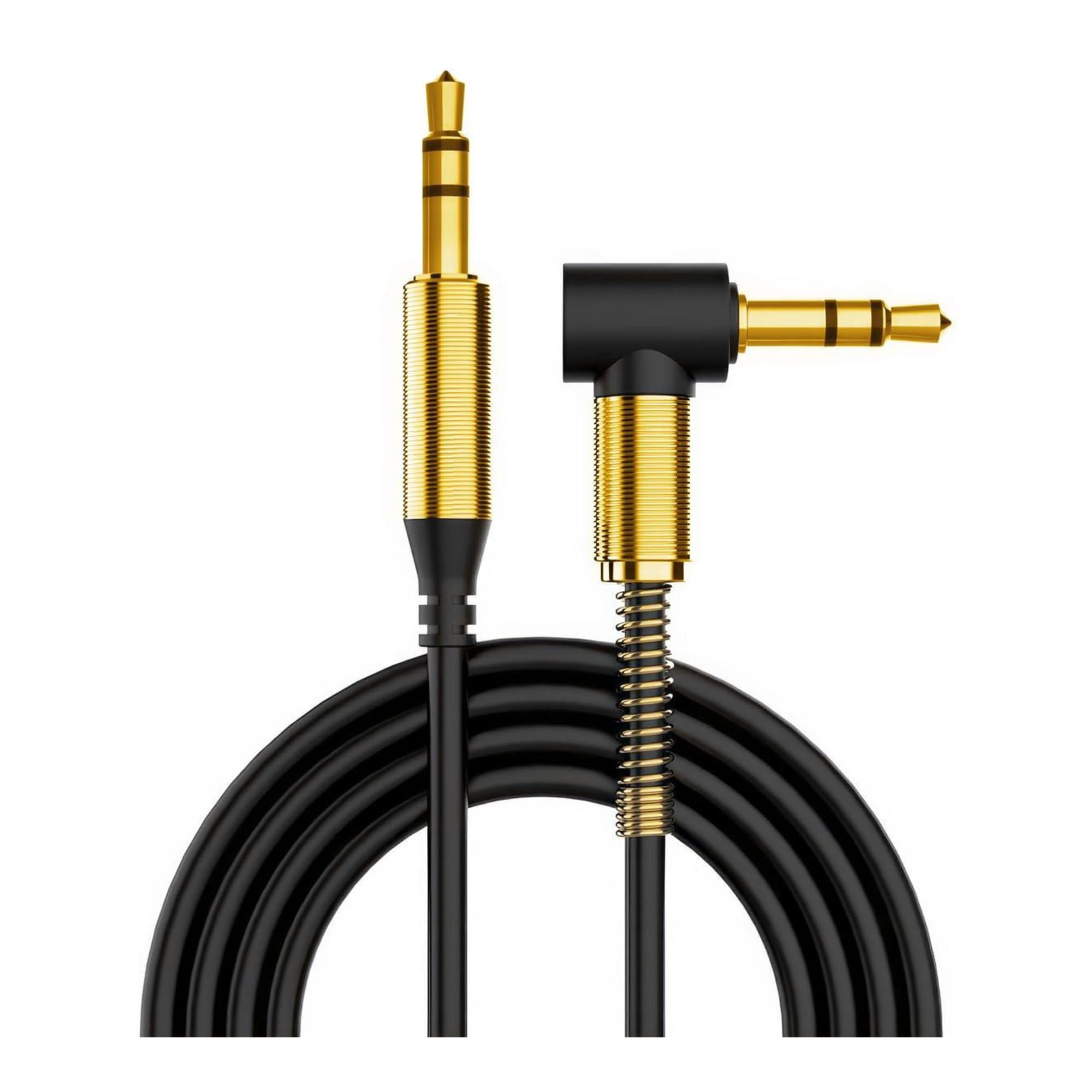 ULTRICS AUX Cable 1M, 3.5mm Right Angle Gold Plated Jack Audio Cable, Male to Male Auxiliary Cord Home Car Stereo Lead Compatible with Headphone MP3 Speaker iPhone iPad Smartphone Tablet PC Laptop
