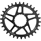 Wolf Tooth Elliptical Mountain Bike Direct Mount Oval Chainring for Race Face Cinch (PowerTrac, MTB)