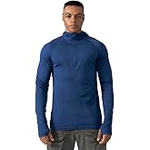 Merino Protect 100% Merino Wool Hoodie Mens Quarter Zip Base Layer Midweight Thermal Long Sleeve for Running Hiking