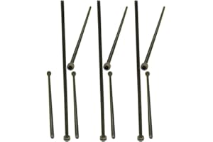 XunLiu 10PCS Grade 14.9 Alloy Steel Hex Socket Head Cap Screws Allen Wrench Drive Knurled Screws Black M3 100mm