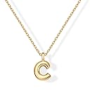PAVOI 14K Yellow Gold Plated Dainty Chunky Bubble